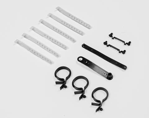 Detroit Muscle Technologies Mopar B Body 71-72, E Body 71-74 Under Hood Wiring Hose Strap Kit ELB7174SK01-USK04