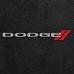 Charger Floor Mats, 2 Piece Lloyd® Velourtex™, with Dodge Logo, Ebony, 2006-2010